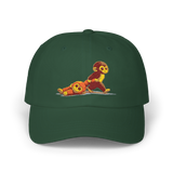 Punch Monkey Embroidered Baseball Cap Cute Cartoon Monkey Graphic Hat White Adjustable Cotton Streetwear Cap Unisex