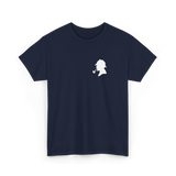 Sherlock Holmes Silhouette T Shirt Minimal Detective Graphic Tee Black Aesthetic Cotton Unisex Streetwear Smart Casual Outfit
