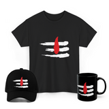 Shiva Tilak Trishul Graphic T Shirt Combo Pack Hindu Spiritual Streetwear Mahadev Minimal Cotton Unisex