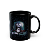 Space Satellite Coffee Mug Futuristic Galaxy Mug Astronaut Spacecraft Graphic Ceramic Mug Sci Fi Aesthetic Cosmic Universe Coffee Cup Space Lover Gift