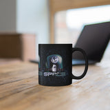 Space Satellite Coffee Mug Futuristic Galaxy Mug Astronaut Spacecraft Graphic Ceramic Mug Sci Fi Aesthetic Cosmic Universe Coffee Cup Space Lover Gift