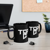 Top G Coffee Mug White Typography Bold Minimalist Statement Mug Premium Black Ceramic Alpha Mindset Motivation Mug Streetwear Aesthetic