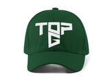 Top G White Embroidery Baseball Cap Bold Geometric Typography Logo Black Adjustable Cotton Dad Hat Streetwear Unisex Cap