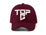 Top G White Embroidery Baseball Cap Bold Geometric Typography Logo Black Adjustable Cotton Dad Hat Streetwear Unisex Cap