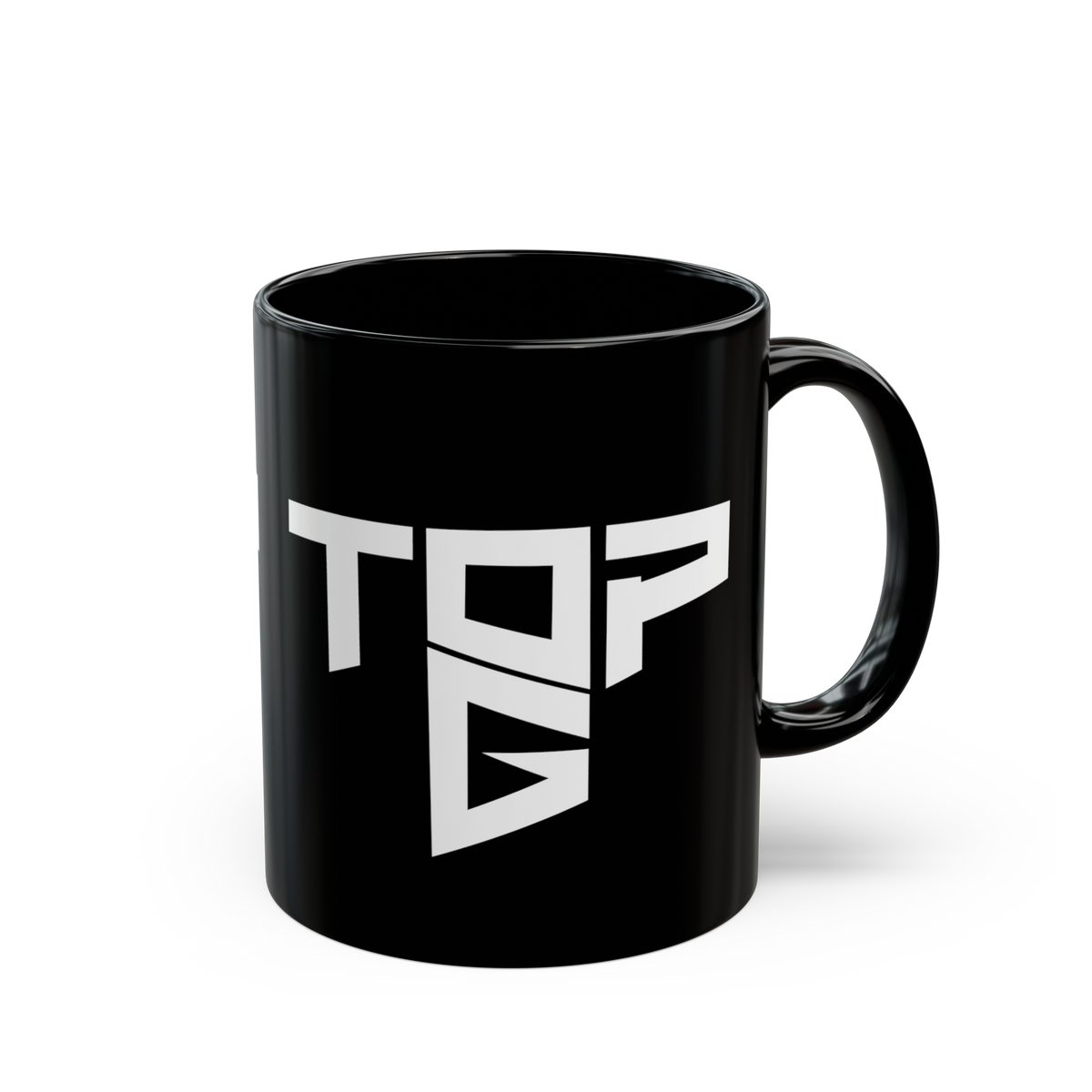 Top G Coffee Mug White Typography Bold Minimalist Statement Mug Premium Black Ceramic Alpha Mindset Motivation Mug Streetwear Aesthetic