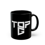 Top G Coffee Mug White Typography Bold Minimalist Statement Mug Premium Black Ceramic Alpha Mindset Motivation Mug Streetwear Aesthetic