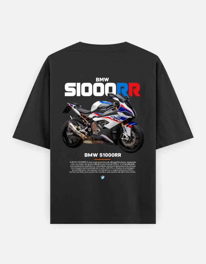 BMW S1000RR Superbike Graphic Oversized T Shirt Premium Racing Streetwear Cotton Bike Rider Tee