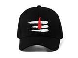 Shiv Tilak Embroidery Baseball Cap Hindu Trishul Tilak Symbol Black Adjustable Cotton Dad Hat Spiritual Streetwear Unisex Cap